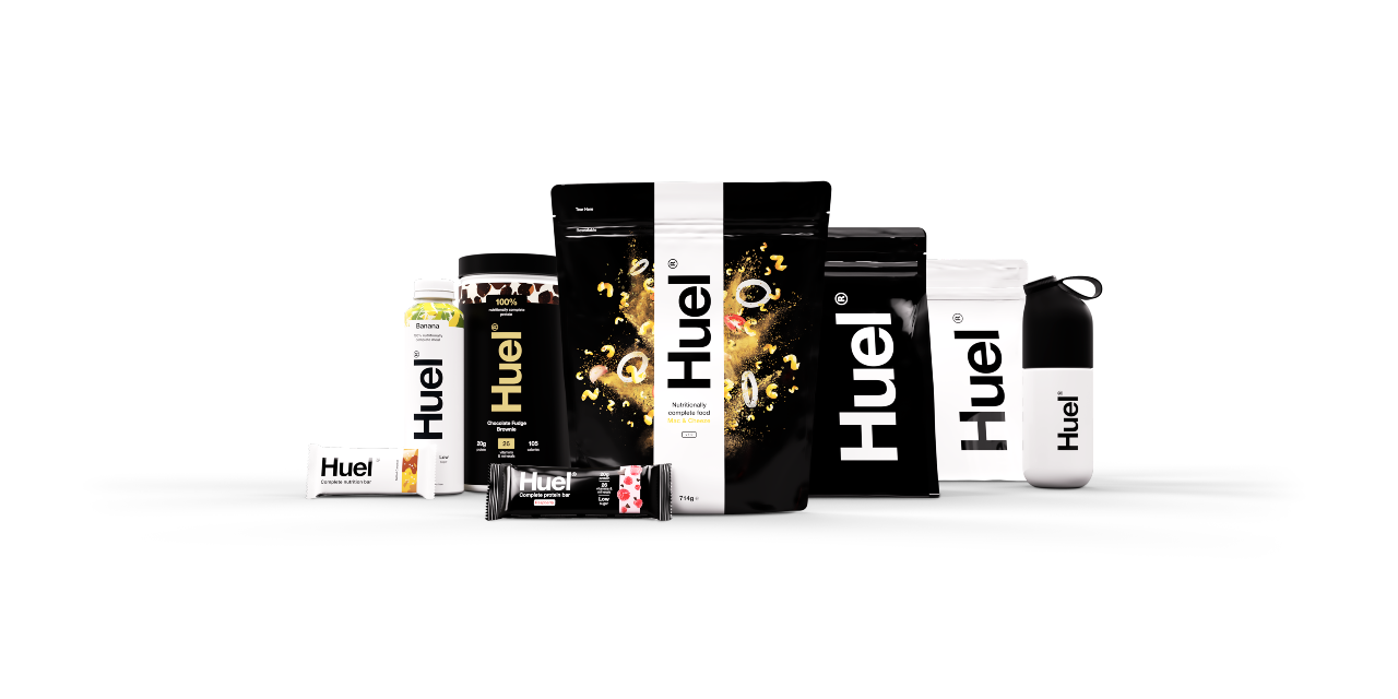 Huel vegan food range