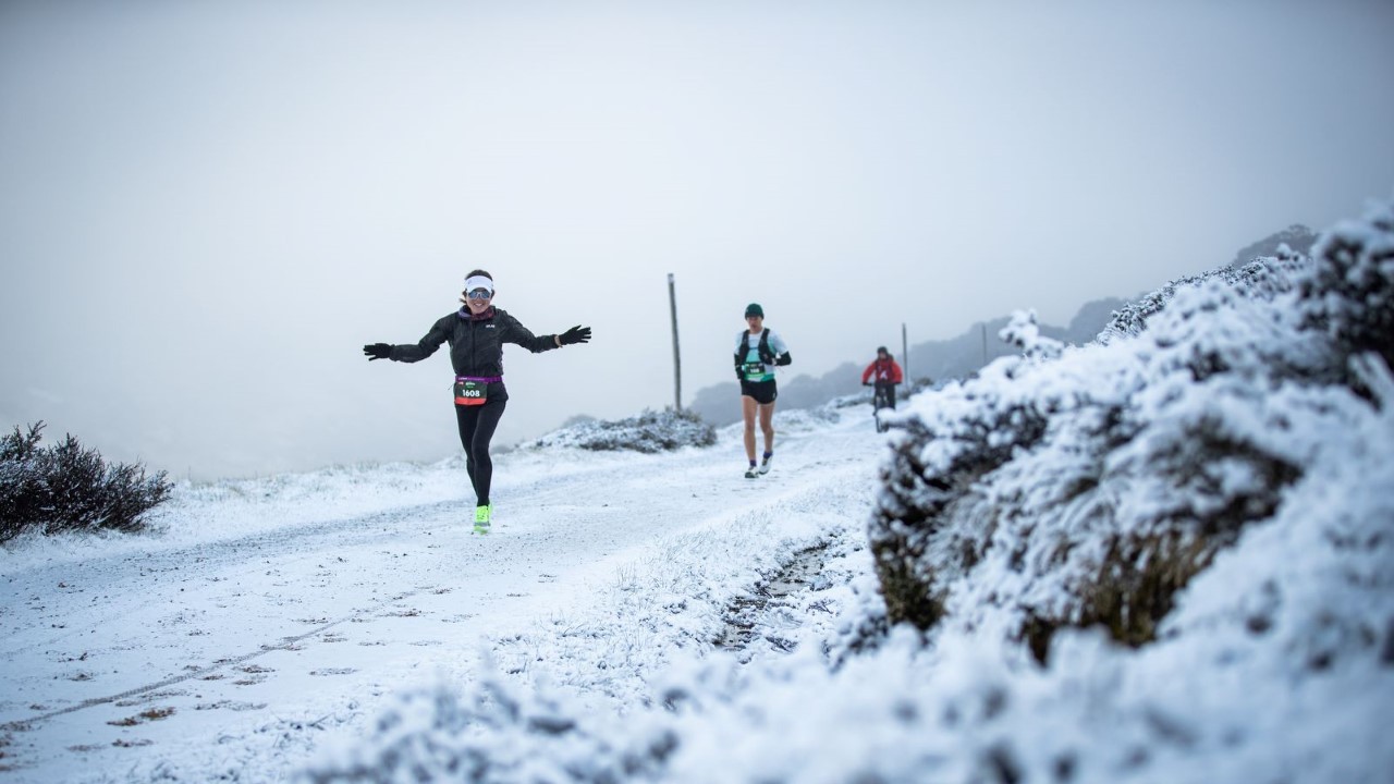 Stephanie Auston won the Kosci100 [Photo credit: UTMB]