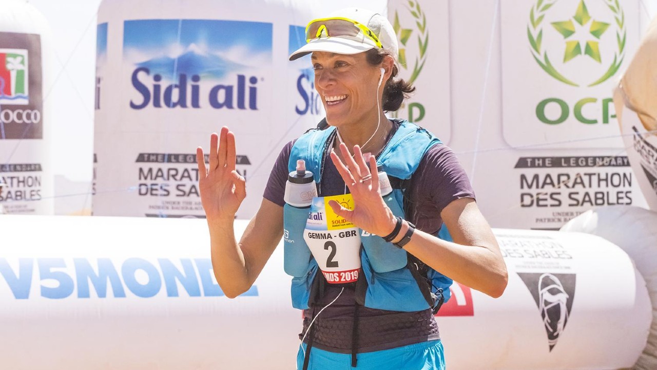 Britain's Gemma Game at the 2019 Marathon des Sables