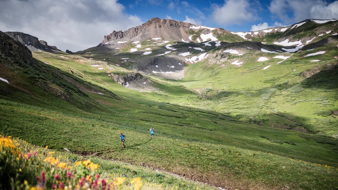 Runners in action at Hardrock 100 in 2017